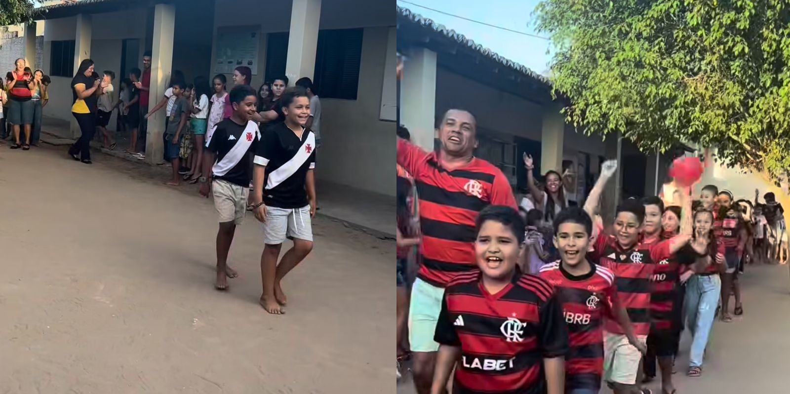 Escola do interior do RN viraliza com vídeo do “dia de usar a camisa do time preferido”; veja