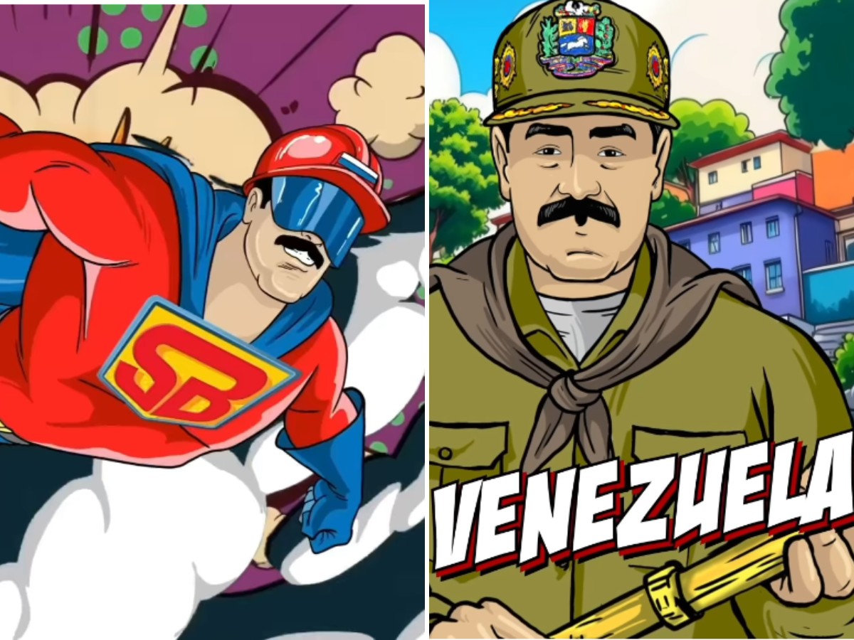 ‘Super Bigode’: desenho animado de TV estatal venezuelana mostra Maduro como super-herói contra os EUA