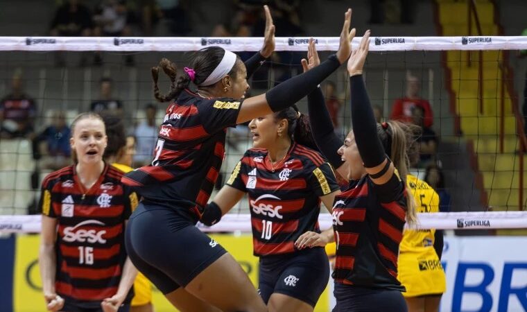 Sesc-Flamengo vence o Maringá e emplaca quinta vitória consecutiva na Superliga
