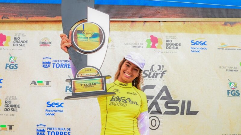 Joia do surfe brasileiro, Sol Carrion encerra temporada dentro do top 10 do circuito nacional