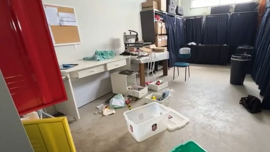 Arena do Sorocaba Futsal é alvo de furto; criminosos levam fios de cobre e equipamentos do clube