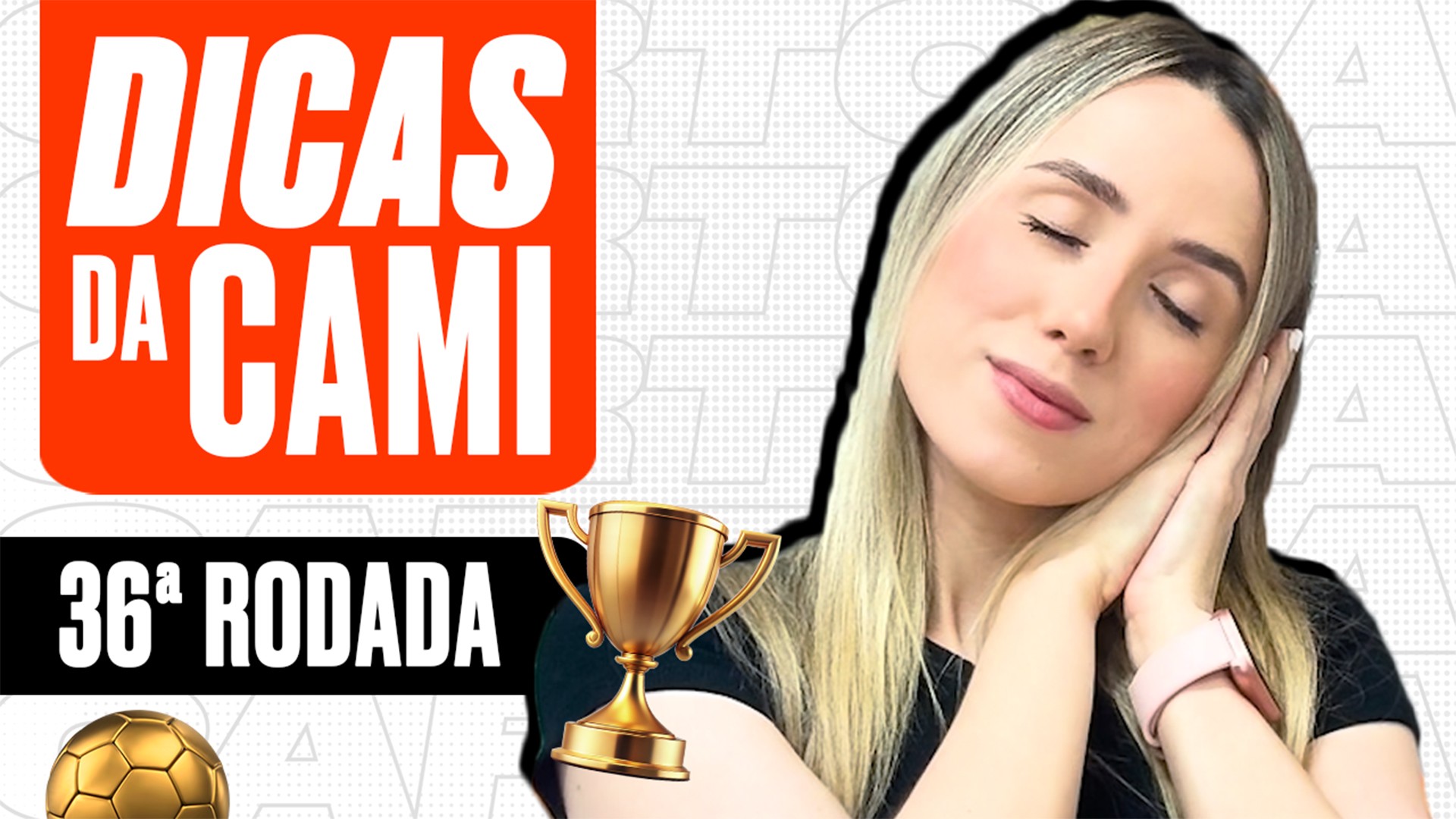 Dicas da Cami: influenciadora tem novidade no ataque em time alternativo para a rodada #36 do Cartola