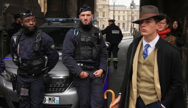 O adolescente fã de Sherlock Holmes que viralizou em foto ‘misteriosa’ na cena do roubo do Louvre