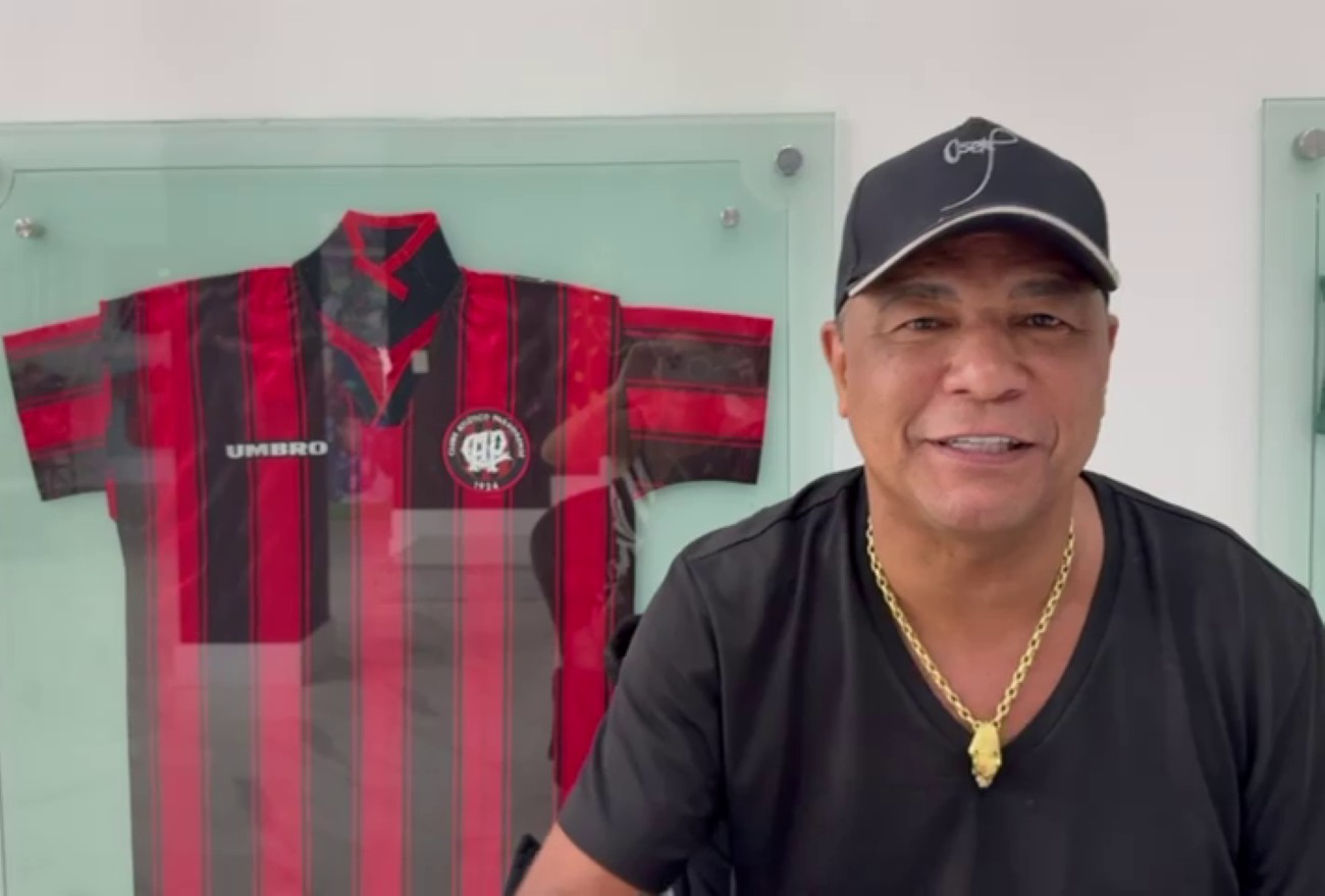 Ídolo do Athletico, Oséas cita peso do título da Série B: “Fui reconhecido nacionalmente”