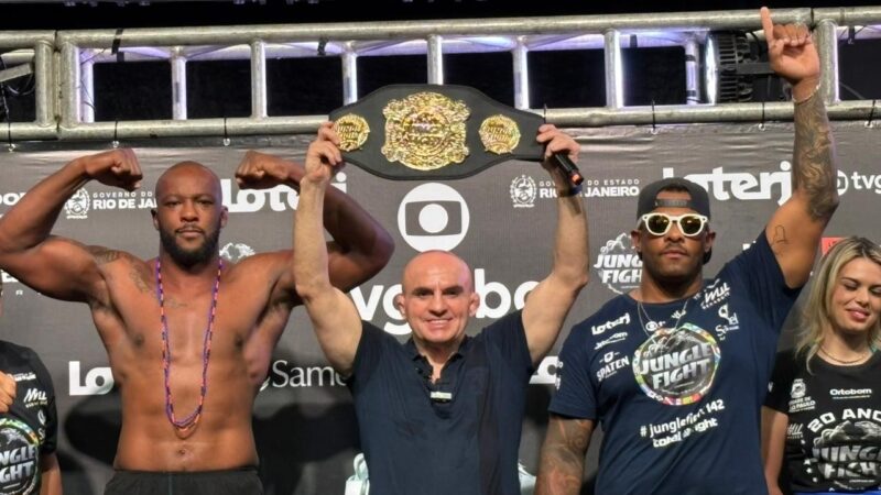 Jungle Fight 142: Pesagem é marcada por empurrões e provocações