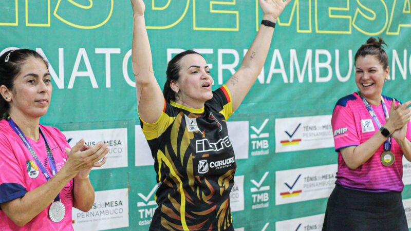 Caruaruenses conquistam medalha de ouro no Campeonato PE de Tênis de Mesa