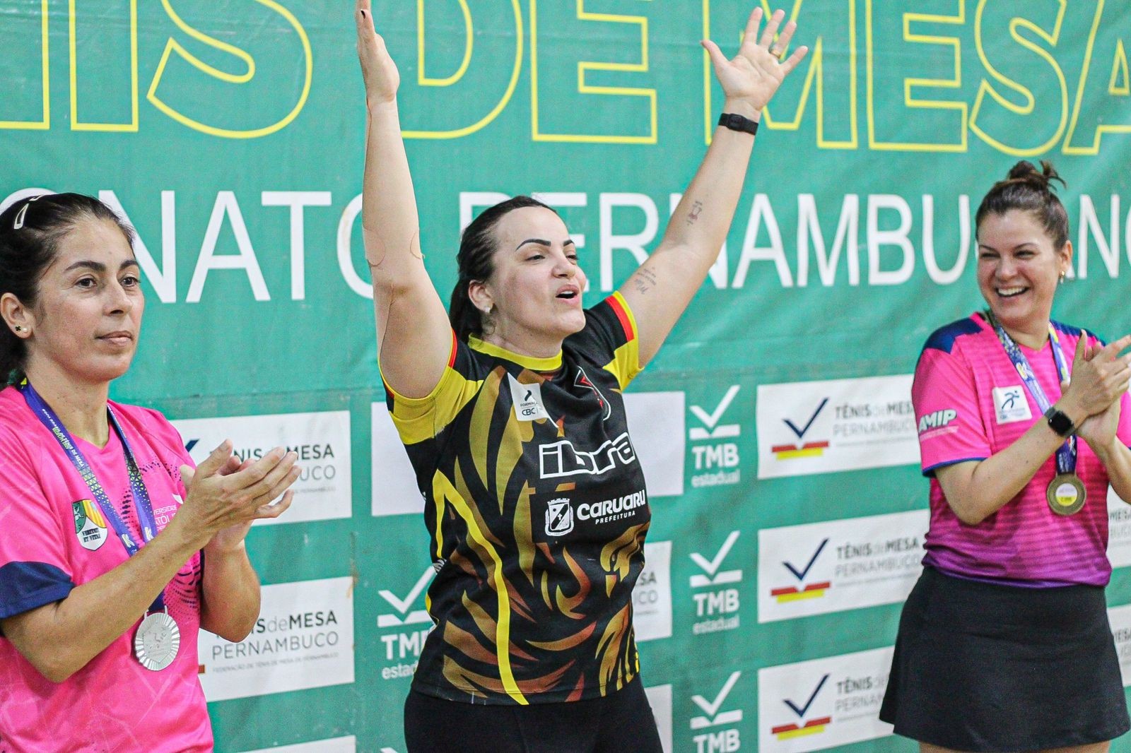 Caruaruenses conquistam medalha de ouro no Campeonato PE de Tênis de Mesa