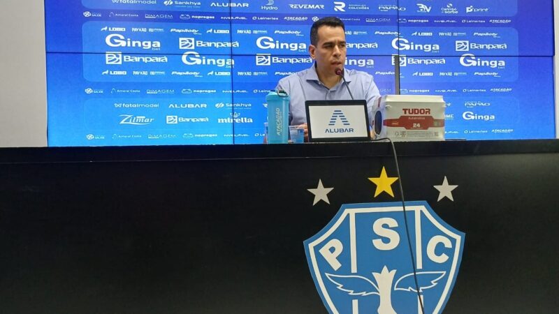 Marcelo Sant’Ana é apresentado oficialmente no Paysandu e fala em “desafio grande” à frente do clube