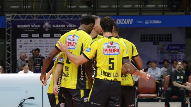 Praia Clube leva susto, mas vence Suzano e mantém liderança da Superliga Masculina