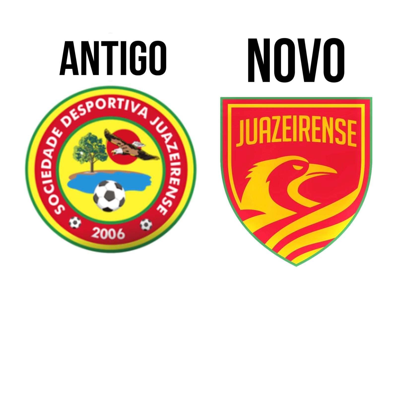 Juazeirense apresenta novo escudo; compare