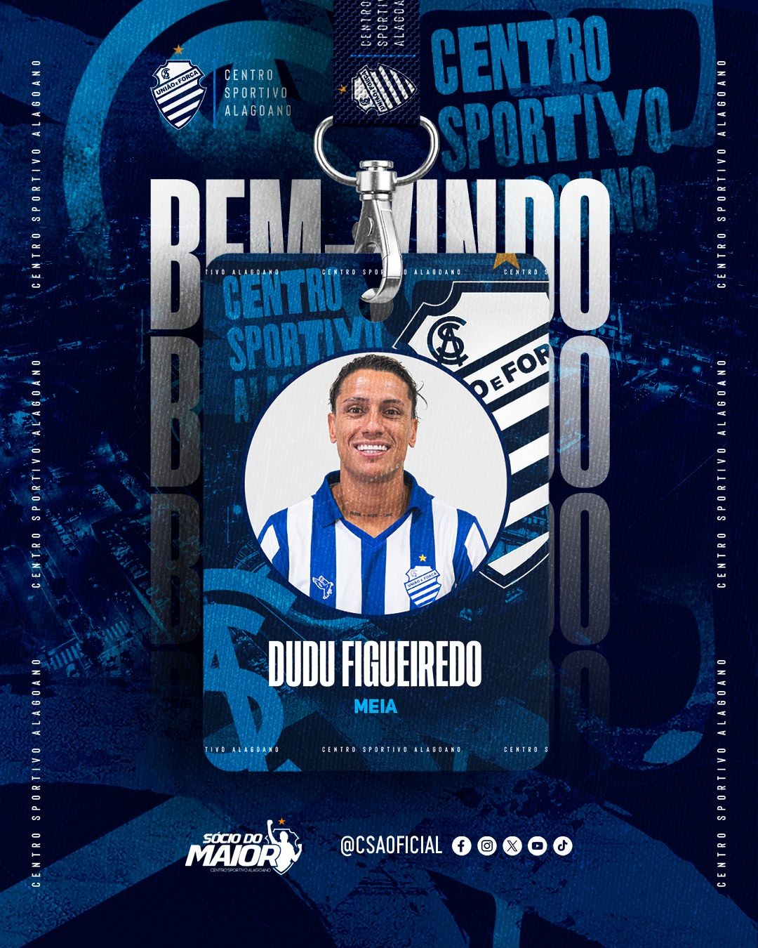 CSA oficializa o acerto com o meia Dudu Figueiredo e outros jogadores