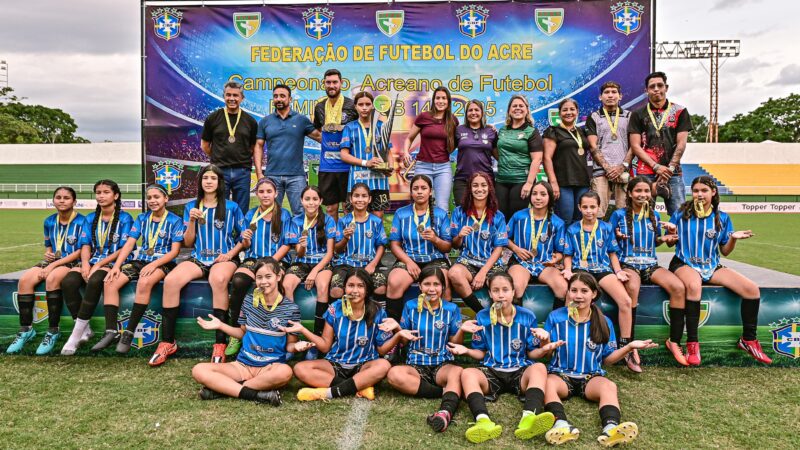 Grêmio Xapuriense venceu quatro das cinco finais que disputou no futebol feminino entre 2024 e 2025