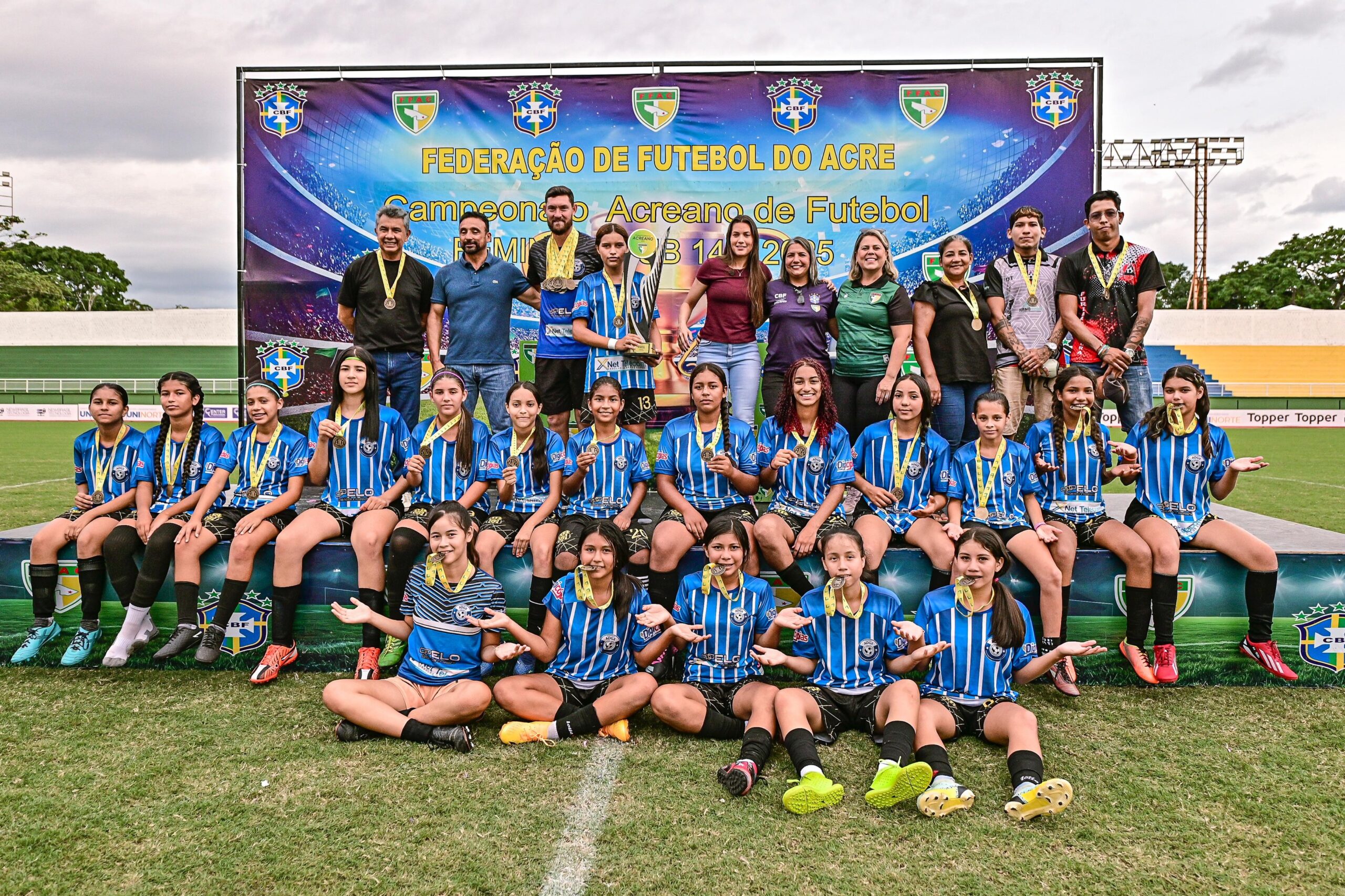 Grêmio Xapuriense venceu quatro das cinco finais que disputou no futebol feminino entre 2024 e 2025