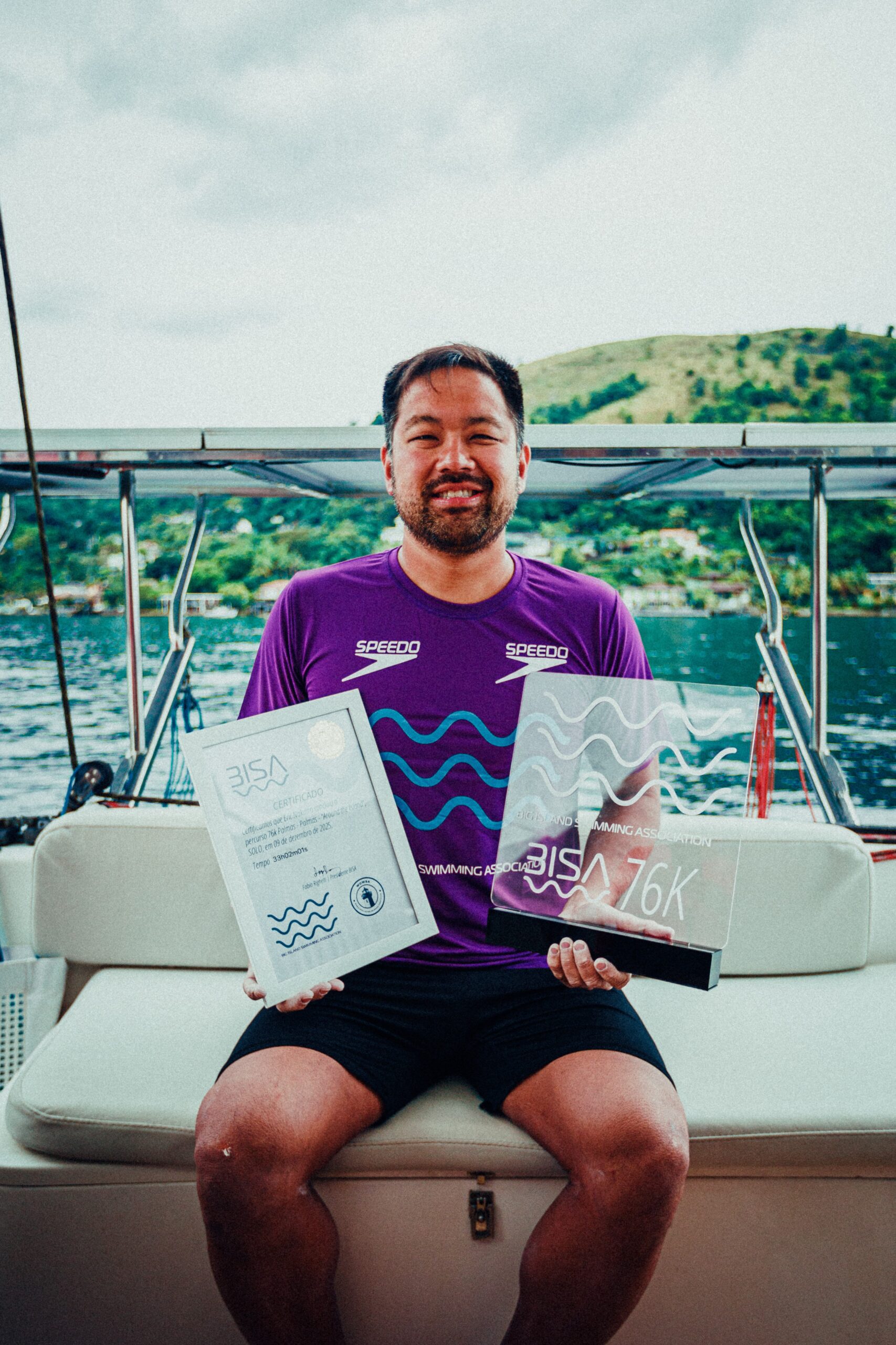 Paulista cita alucinação ao nadar 76km em volta da Ilha Grande: “Achei que estava enlouquecendo”