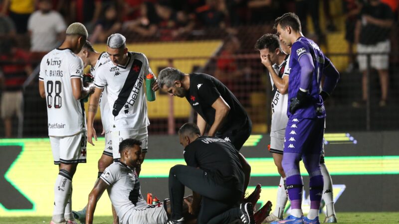 Vasco aumenta número de baixas médicas, mas é o terceiro time da Série A com menos lesões em 2025