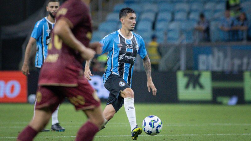 Dodi é o jogador com mais partidas pelo Grêmio em 2025; veja a lista