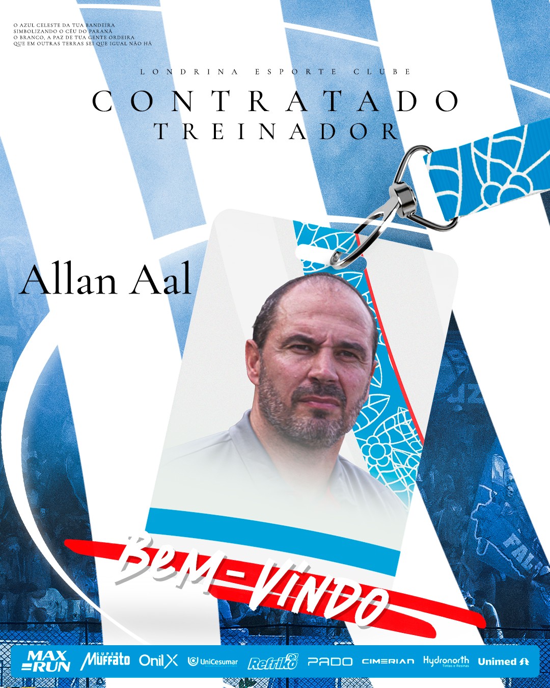 Londrina anuncia Alan Aal como técnico para 2026 após saída de Roger Silva