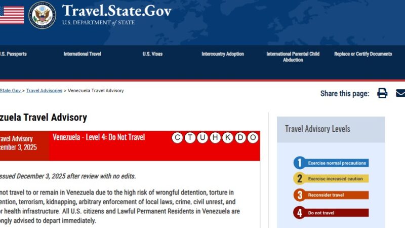 Governo Trump orienta americanos a deixar Venezuela ‘imediatamente’ e reforça alerta contra viagens ao país