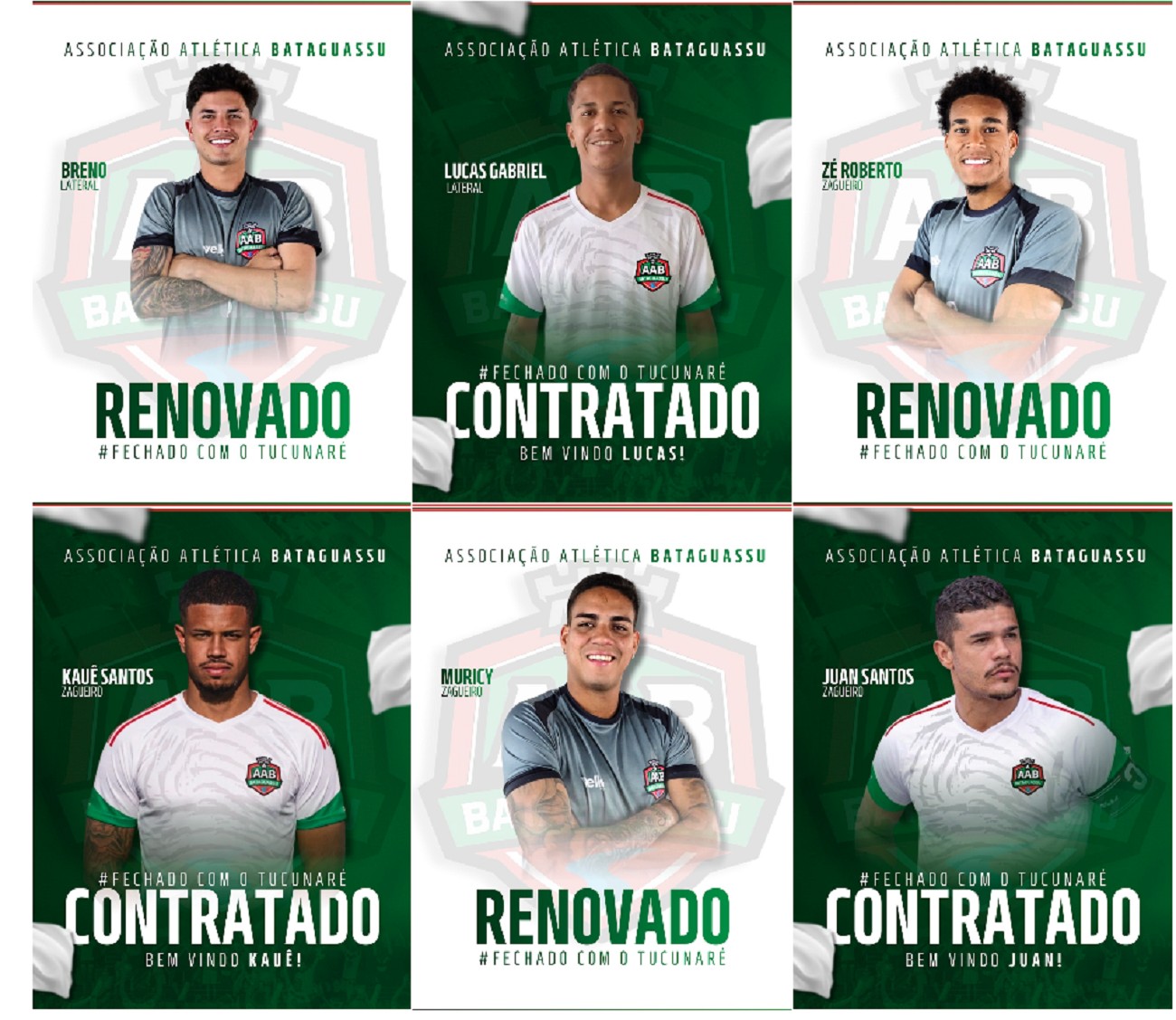 Bataguassu anuncia elenco para 2026 sem Cambalhota e artilheiro; veja lista