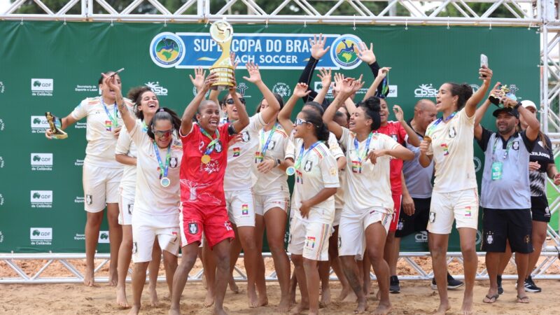 Ceilândia conquista o título feminino da Supercopa do Brasil de Beach Soccer