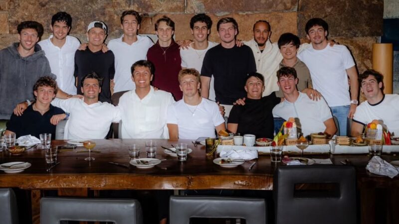 Gabriel Bortoleto participa de jantar dos pilotos da F1; veja