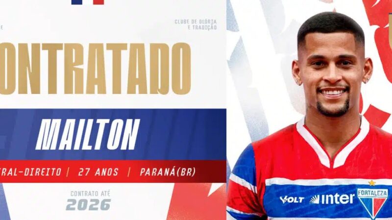 Fortaleza anuncia lateral-direito Mailton, ex-São Paulo