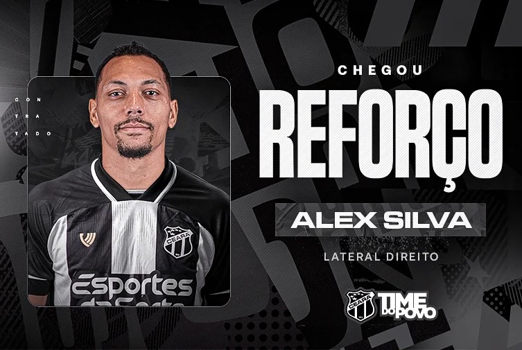 Ceará anuncia lateral-direito Alex Silva para 2026
