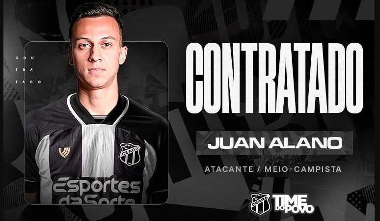 Ceará anuncia atacante Juan Alano como reforço para 2026