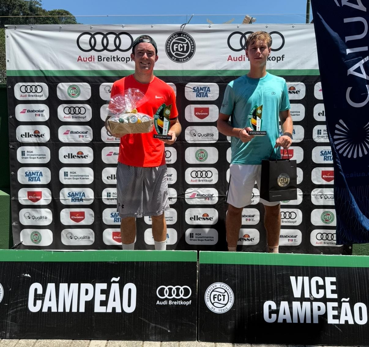 Confira os campeões da última etapa do Circuito Catarinense de Tênis