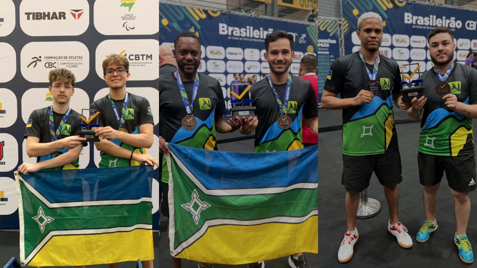 Delegação amapaense conquista três medalhas no Brasileiro de Tênis de Mesa