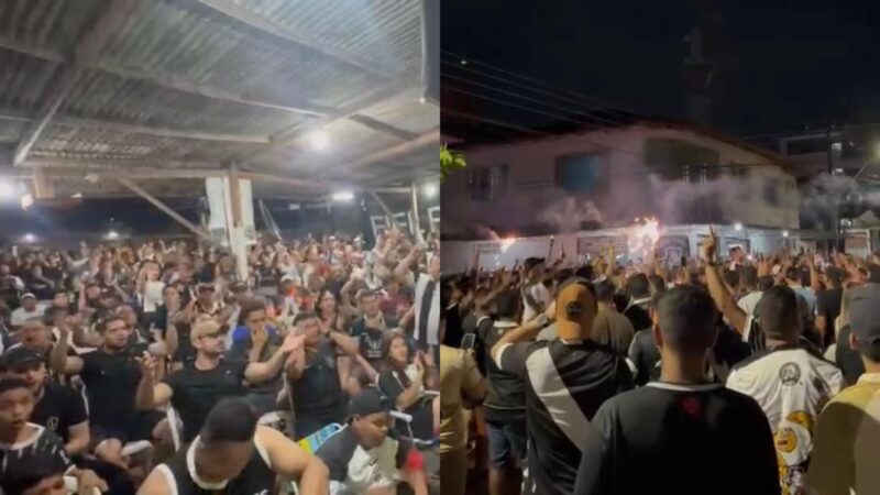 Torcedores de Vasco e Corinthians fazem festa em Macapá durante a final da Copa do Brasil