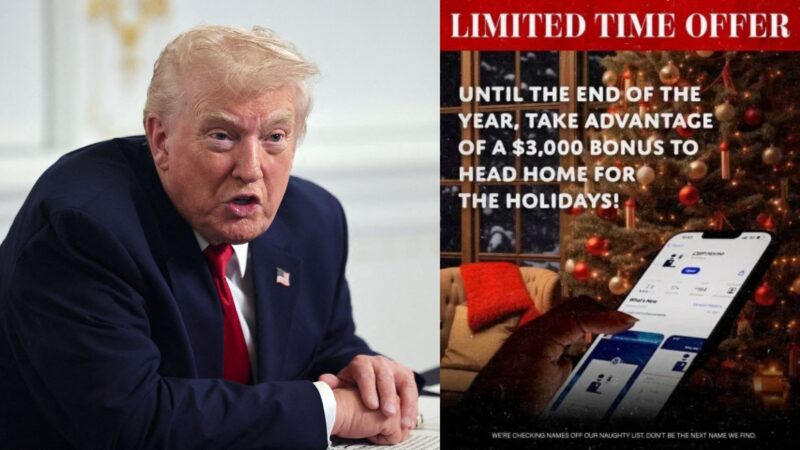 ‘Bônus de Natal’: governo Trump triplica dinheiro dado a imigrantes ilegais que deixarem os EUA voluntariamente até 2026