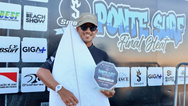 Diego Mendes é bicampeão do Circuito Cearense de Surf 2025