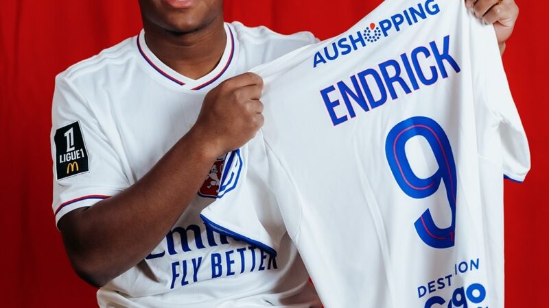 Anúncio de Endrick no Lyon bate recorde de visualizações no Instagram do clube em 2025