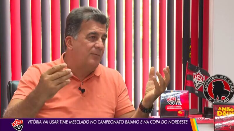 Fábio Mota diz que tem três atletas com pré-contrato e detalha posições buscadas pelo Vitória