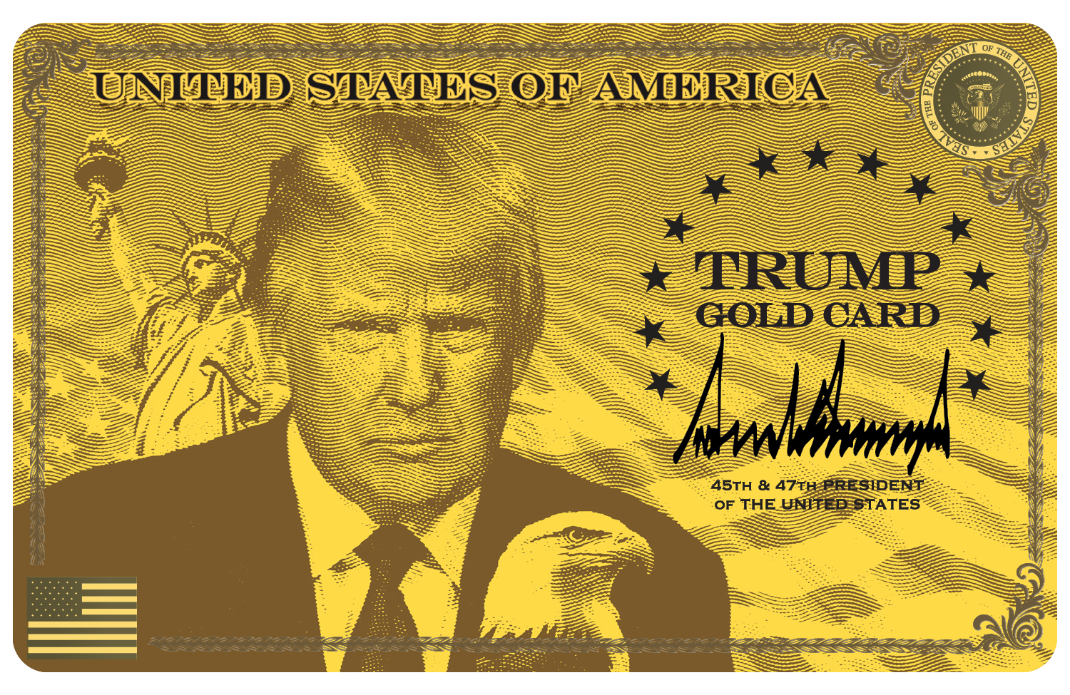 Trump lança programa “gold card” para vistos acelerados com preço de US$ 1 milhão