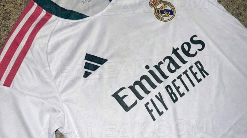 Uniforme do Real Madrid para a próxima temporada vaza; imagens indicam detalhes em verde e rosa