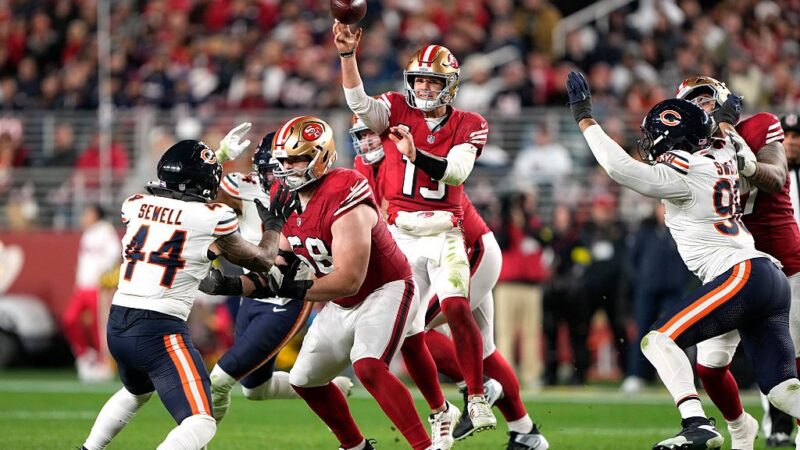 NFL: Em noite de Brock Purdy, 49ers superam Bears por 42 a 38