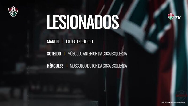 Hércules tem lesão no adutor e desfalca o Fluminense contra na semi da Copa do Brasil