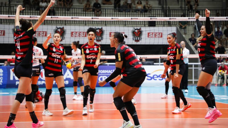 Sesc-Flamengo vence o Sesi-Bauru e mantém a invencibilidade na Superliga Feminina