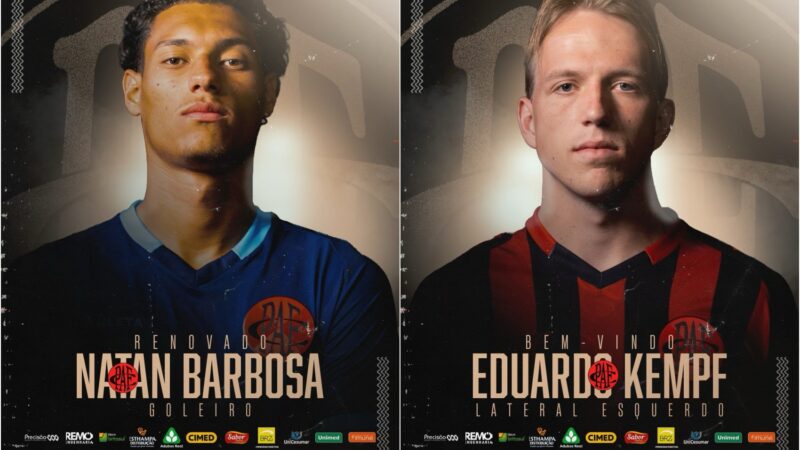 Pouso Alegre renova com goleiro e anuncia novo lateral-esquerdo para a temporada 2026
