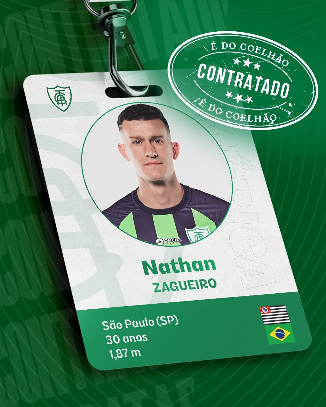América-MG anuncia contratação de zagueiro revelado pelo Palmeiras