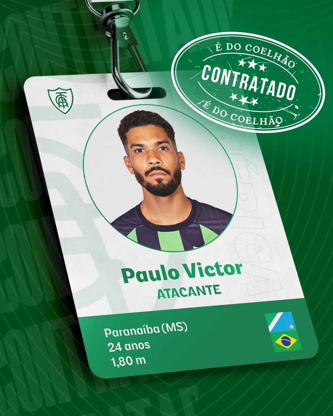América-MG contrata atacante Paulo Victor