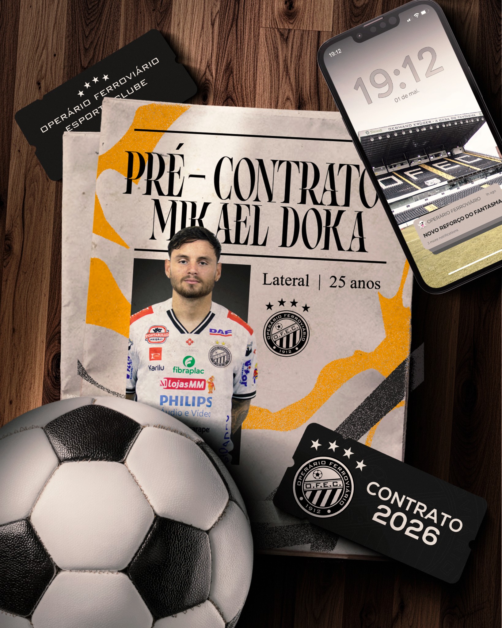 Operário-PR anuncia lateral Mikael Doka, ex-Santos, Cascavel e São Joseense