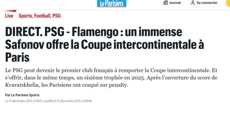 Jornais franceses exaltam Safonov: “Imenso”