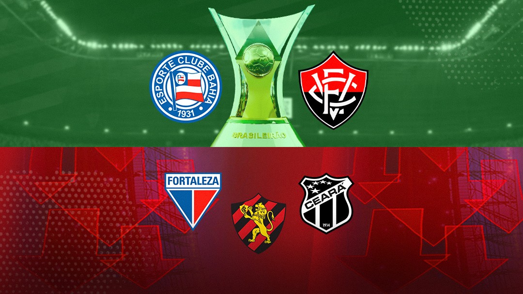 Em ano de recorde de nordestinos na Série A, região amarga rebaixamento triplo pela 1ª vez