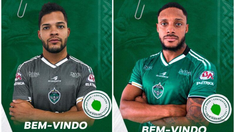 Manaus anuncia goleiro Eugênio e zagueiro Handerson, ambos vindo do Monte Azul-SP