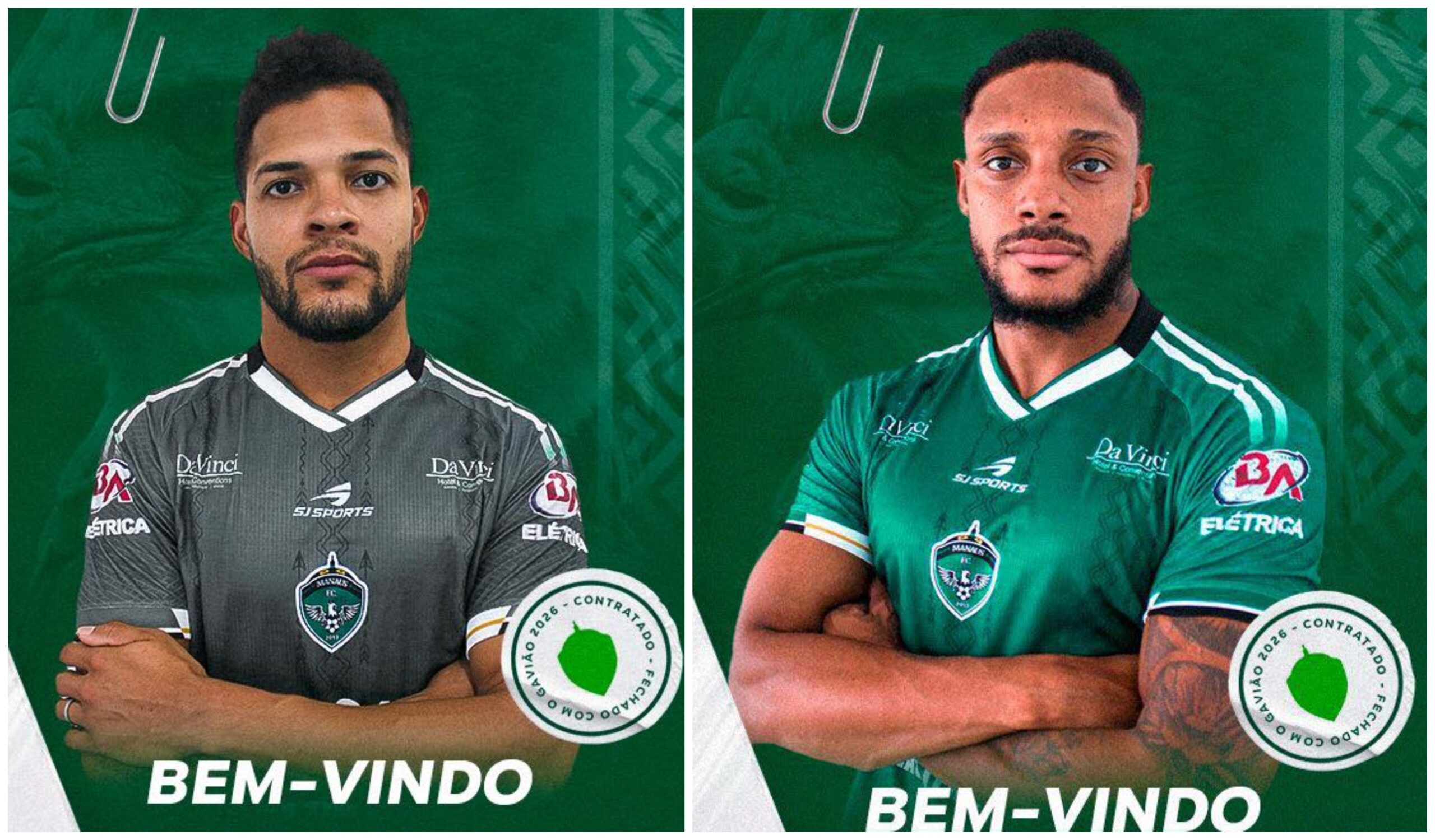 Manaus anuncia goleiro Eugênio e zagueiro Handerson, ambos vindo do Monte Azul-SP
