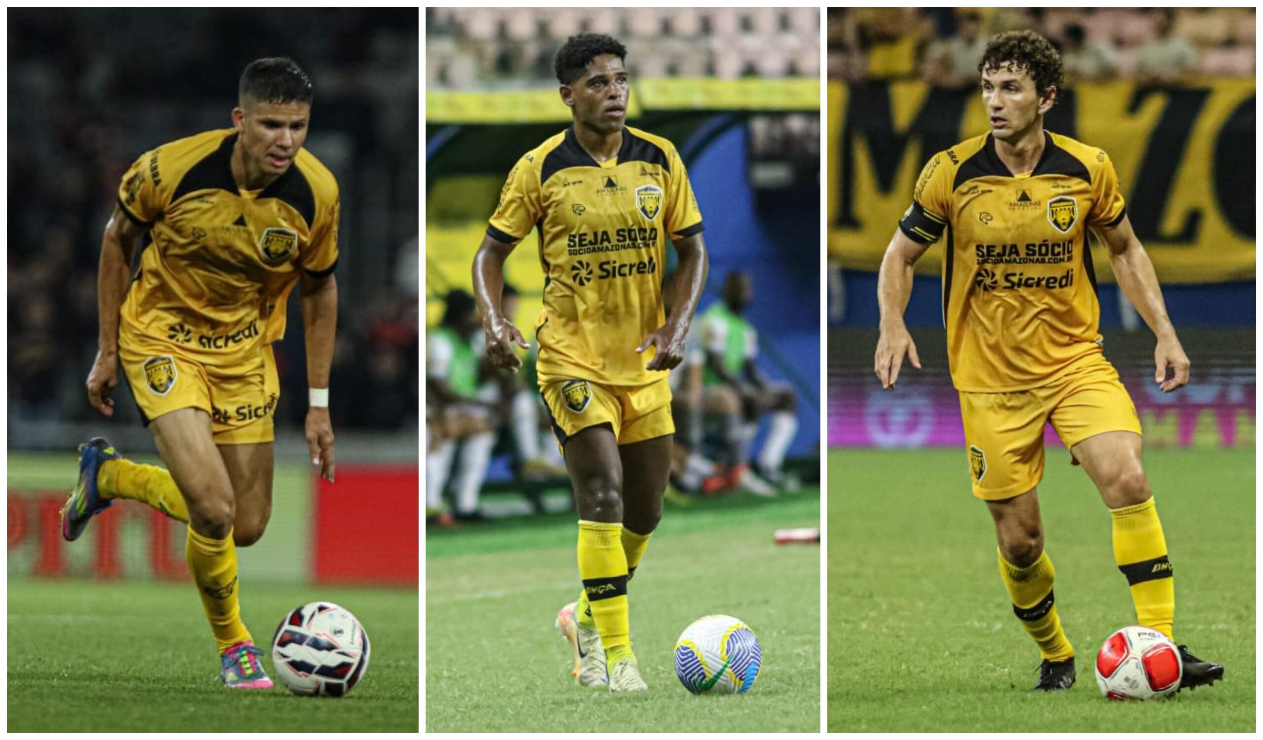 Amazonas oficializa as renovações de Erick Varão, William Barbio e Fabiano