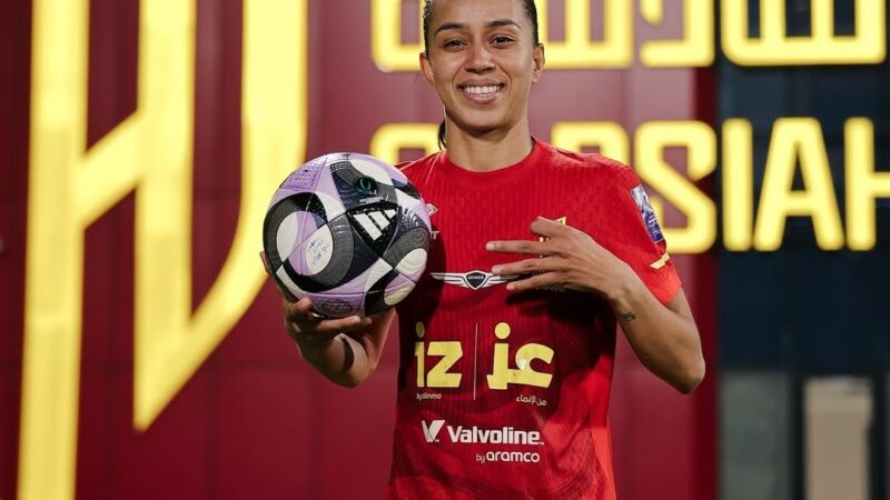 No Al-Qadisiyah, Adriana Silva fecha temporada 2025 como vice-artilheira na Liga Saudita Feminina